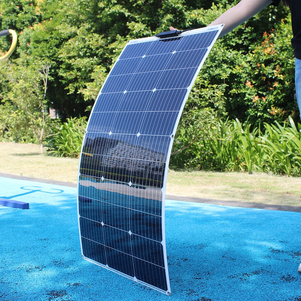 12V Flexible Solar Panel 600W 100W 200W 300W 400W 500W Bendable Waterproof Monocrystalline Best Solar Panel China for RV Boat