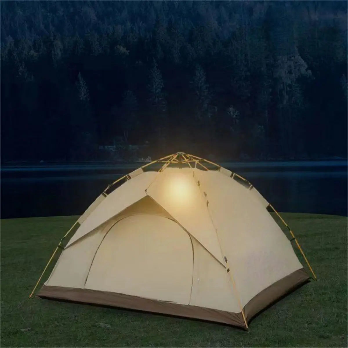 Outdoor Automatic Quick-opening Tent Automatic Rainproof Sunshine-proof Tent Two windowless doors