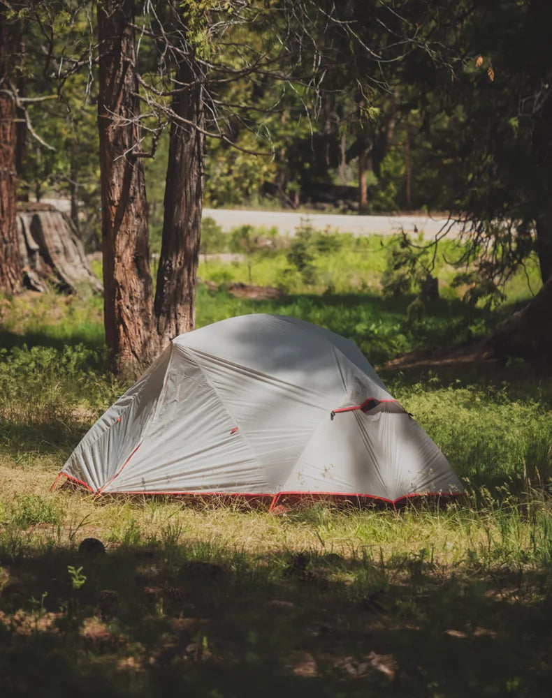 BISINNA 2 Person Ultralight Camping Tent 20D 380T Nylon Double Layer Waterproof Backpacking Tent for Hiking Travel with free mat